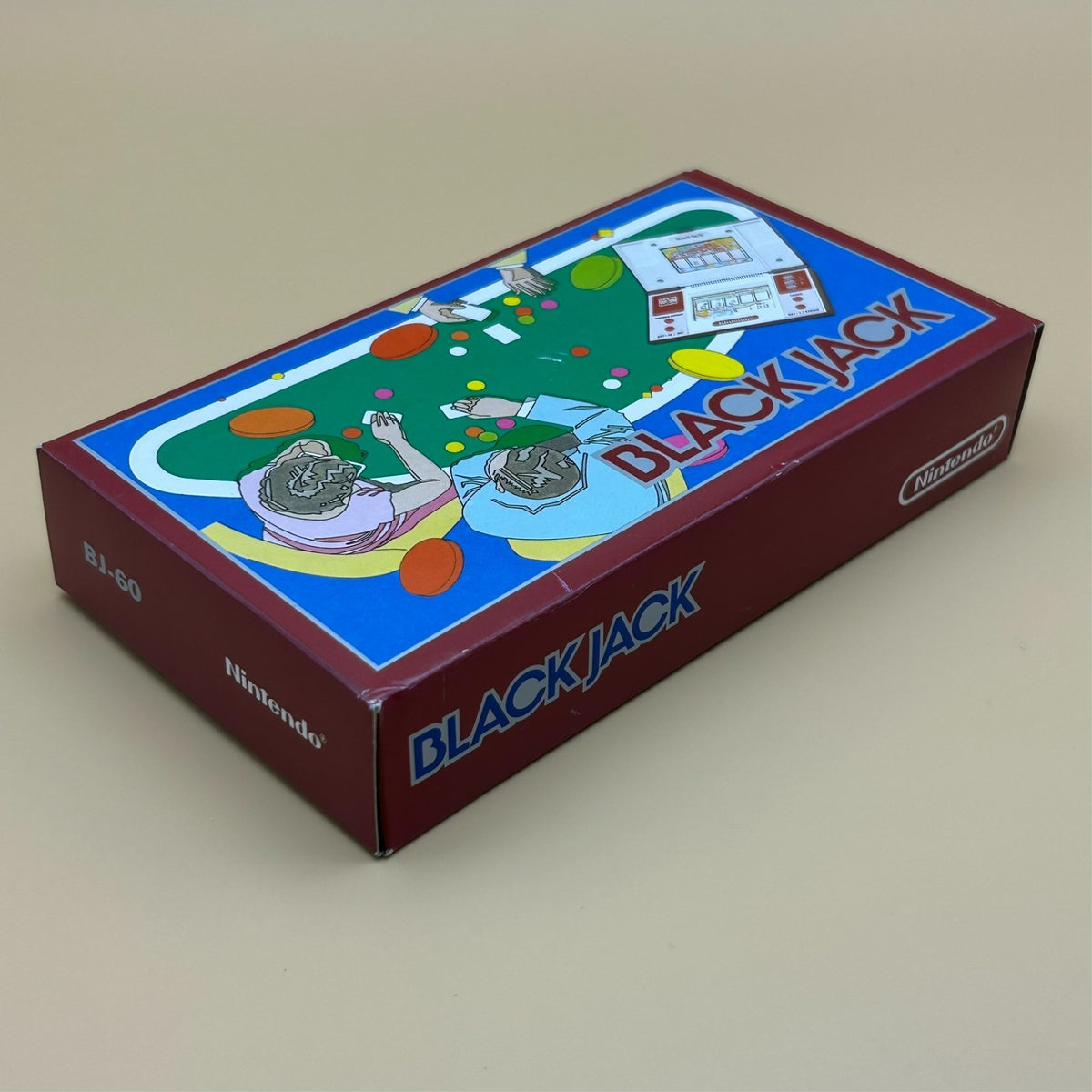 BLACK JACK Nintendo Game & Watch BJ-60 Multi Screen 1985 Mint In Box