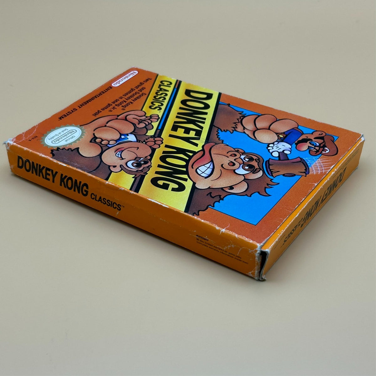 Nintendo NES Game Cart DONKEY KONG CLASSICS w/ Box Authentic Cleaned & Tested