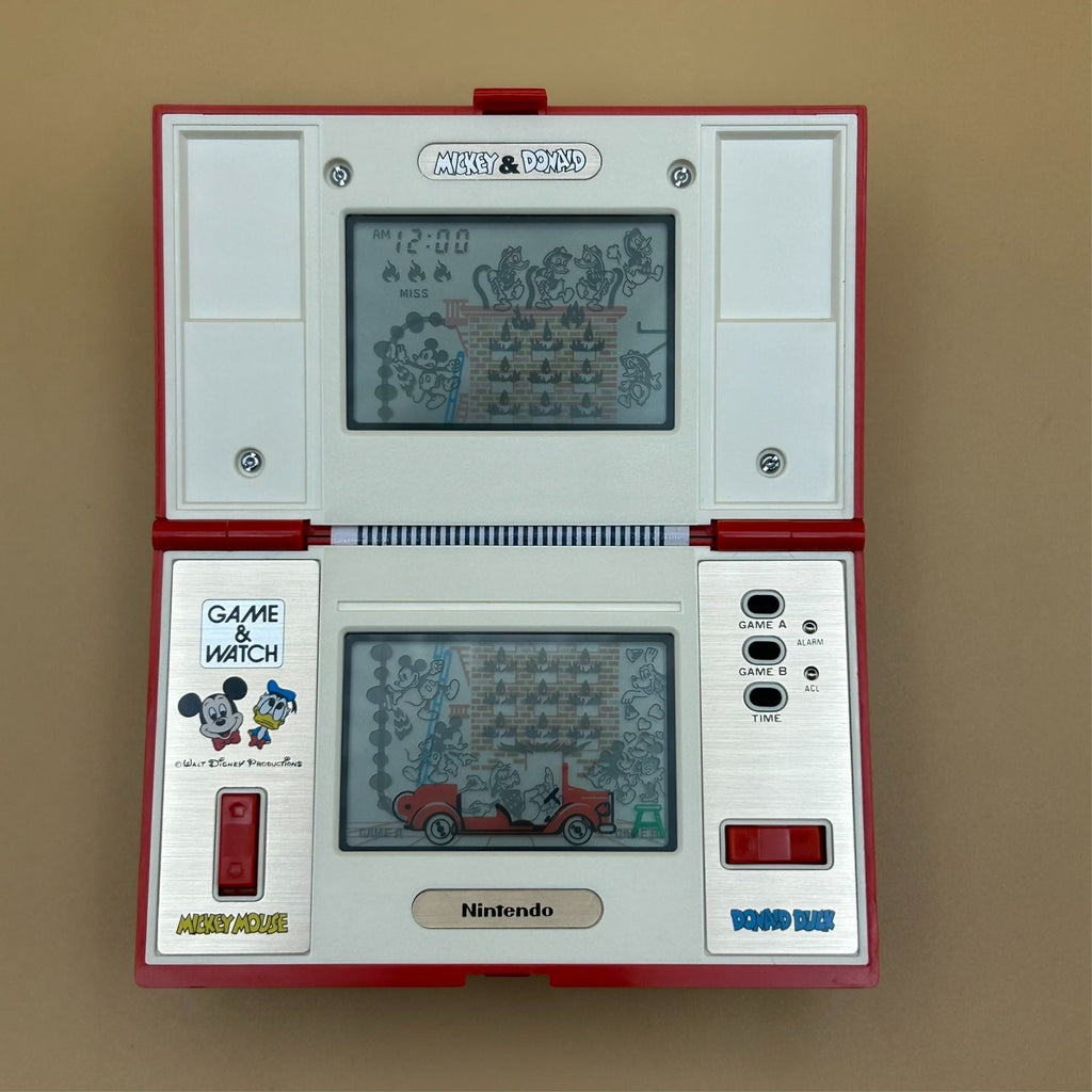Nintendo Game & Watch MICKEY & DONALD DM-53 Multi Screen 1982 New Old Stock
