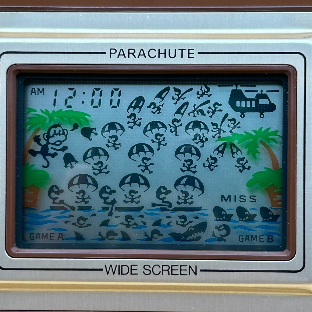 PARACHUTE Nintendo Game & Watch Wide Screen PR-21 1981 New Old Stock NOS