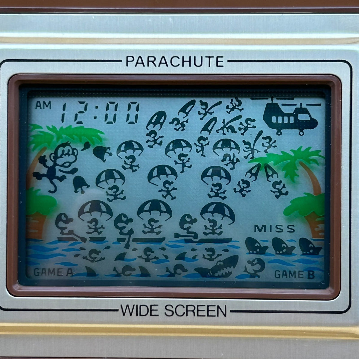 PARACHUTE Nintendo Game & Watch Wide Screen PR-21 1981 New Old Stock NOS