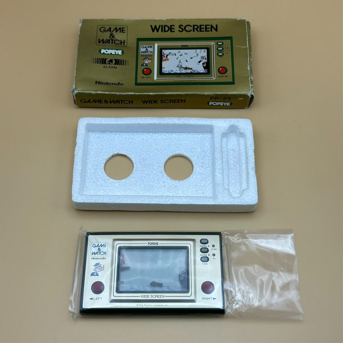 Nintendo Game & Watch POPEYE PP-23 1981 w/ Box Vintage Japan