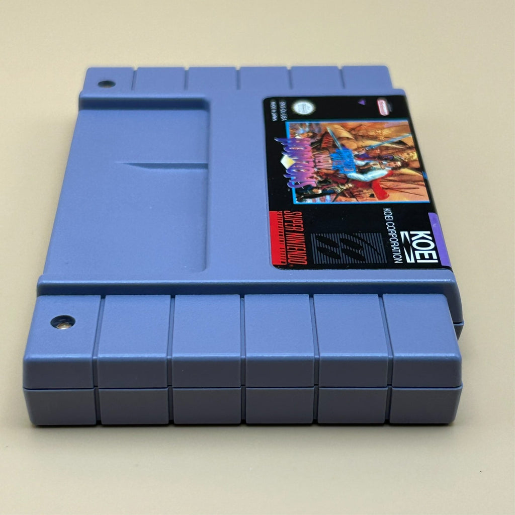 SNES UNCHARTED WATERS:  NEW HORIZONS Authentic Super Nintendo Game Tested Nice