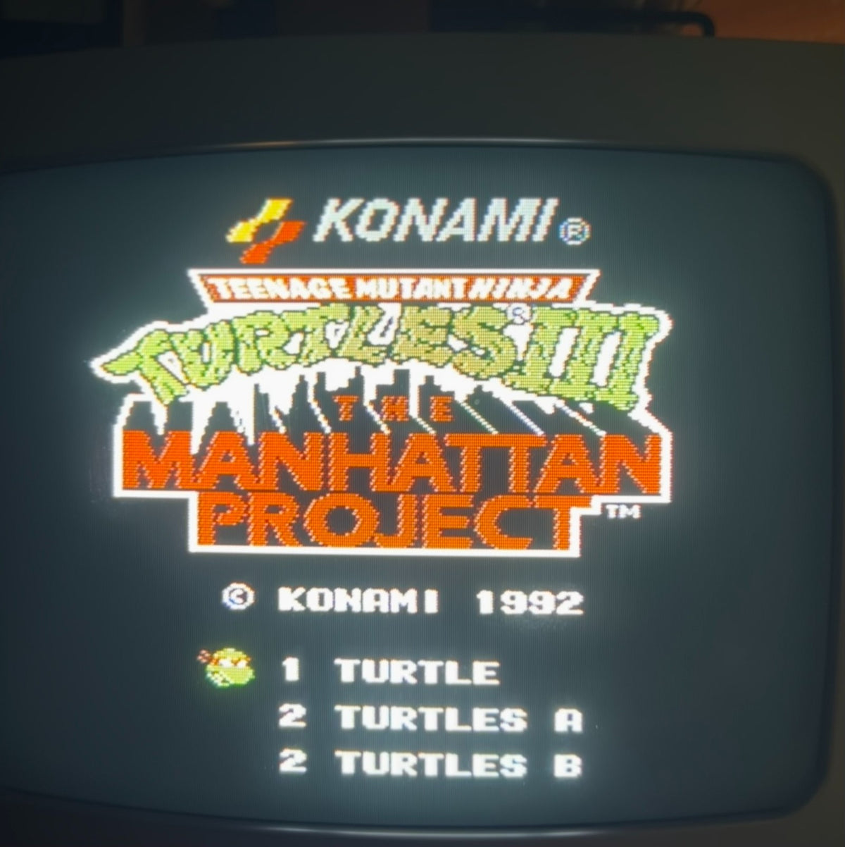 TMNT TURTLES III MANHATTAN PROJECT NES Authentic Nintendo Cart Cleaned & Tested