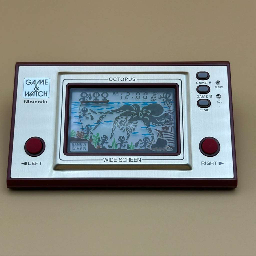 OCTOPUS Nintendo Game & Watch Wide Screen OC-22 1981 New Old Stock NOS