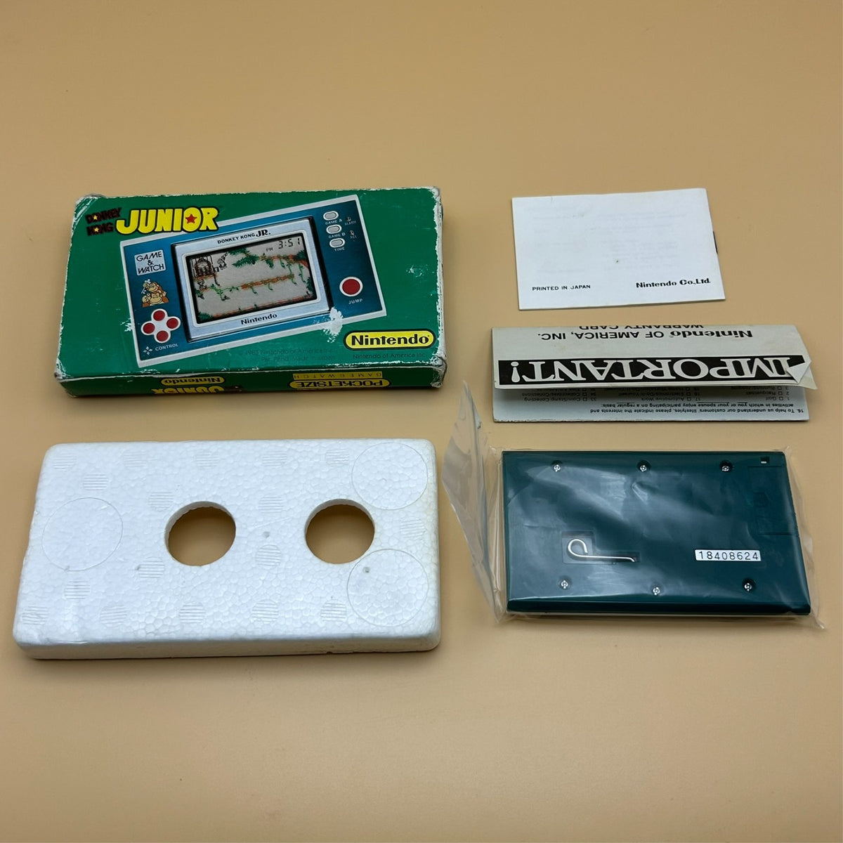 POCKETSIZE DONKEY KONG JR. Nintendo Game & Watch DJ-101 Boxed Vintage 1982