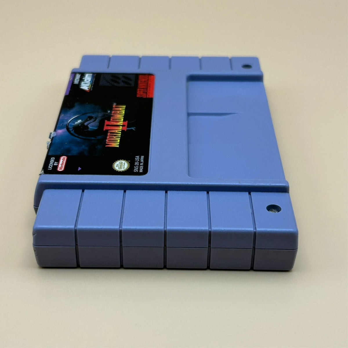 SNES MORTAL KOMBAT II Authentic Super Nintendo Game Cart Cleaned Tested