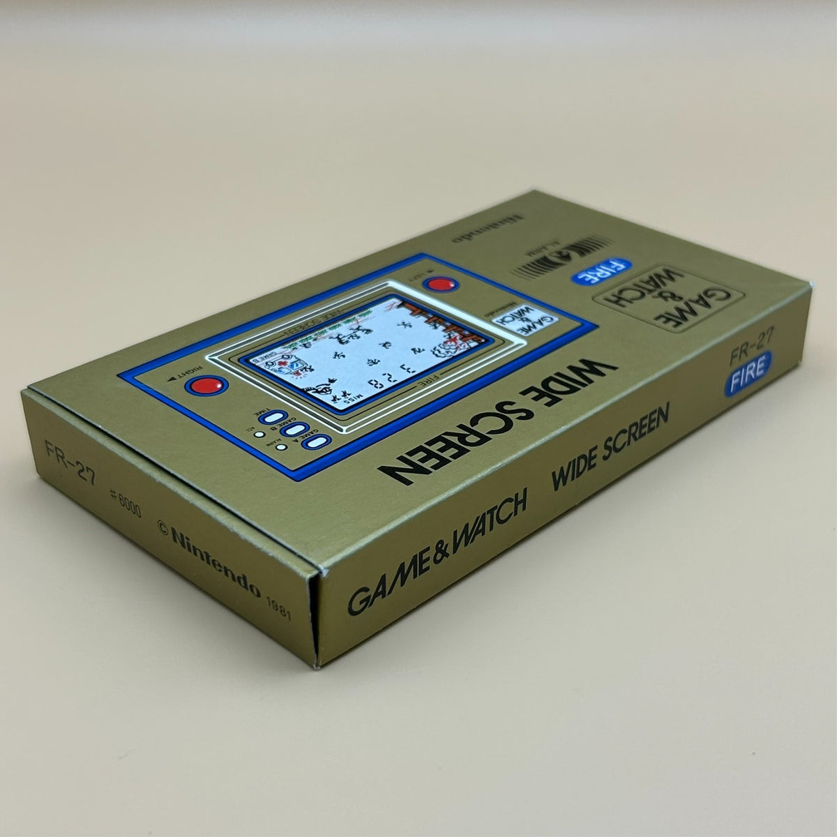 FIRE Nintendo Game & Watch Wide Screen FR-27 1981 New Old Stock NOS