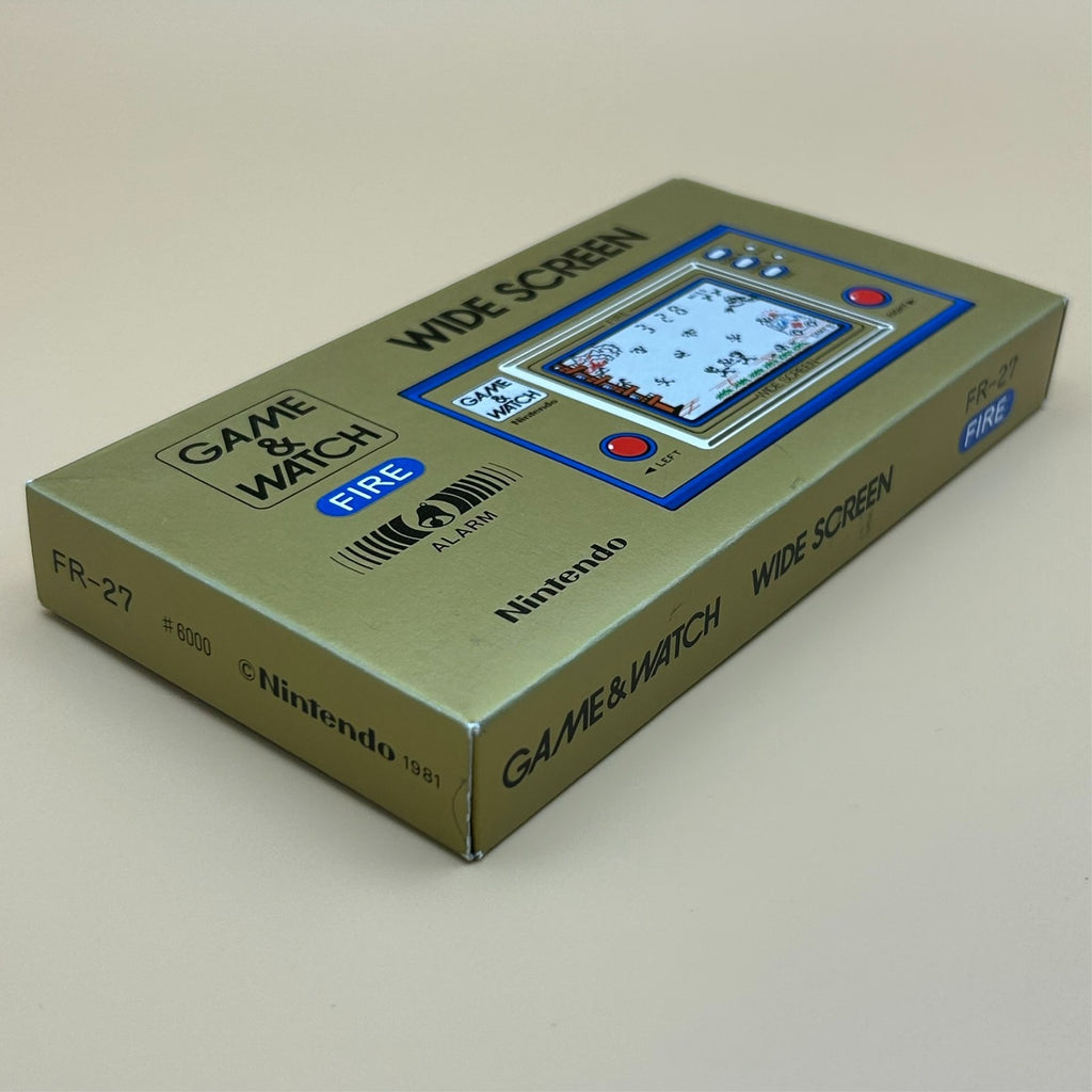 FIRE Nintendo Game & Watch Wide Screen FR-27 1981 New Old Stock NOS