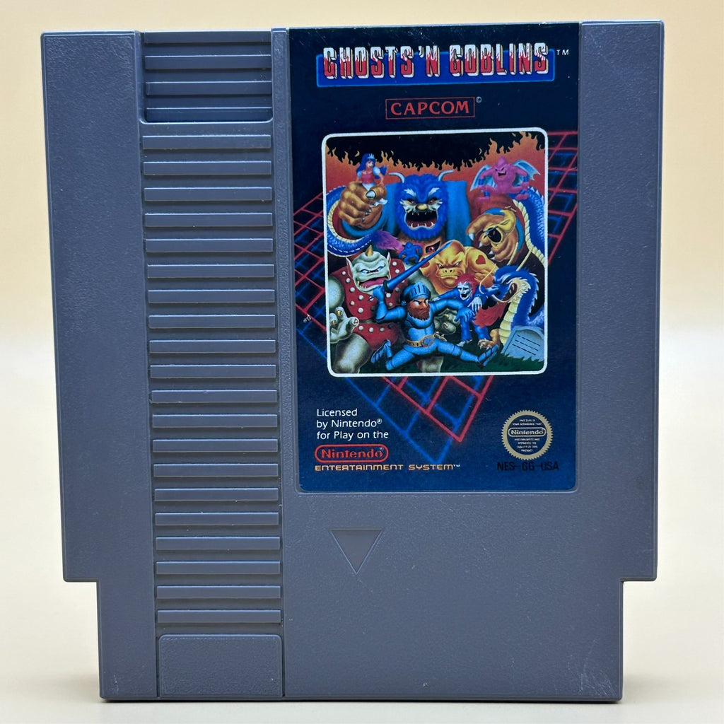 GHOSTS N GOBLINS NES Authentic Nintendo Cart Cleaned & Tested