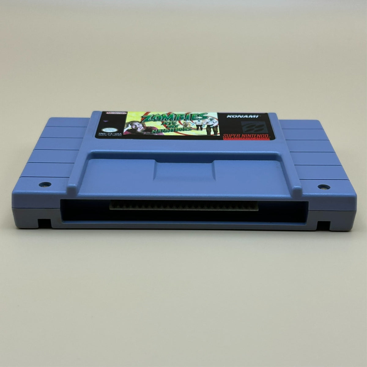 SNES ZOMBIES ATE MY NEIGHBORS Authentic Super Nintendo Game Cart Cleaned Tested