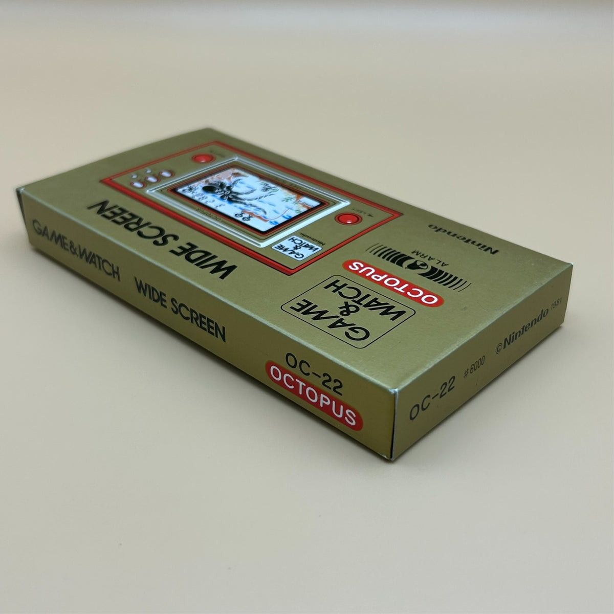 OCTOPUS Nintendo Game & Watch Wide Screen OC-22 1981 New Old Stock NOS
