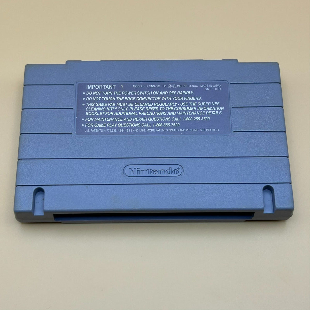 SNES JOE & MAC Authentic Super Nintendo Game Cart Cleaned & Tested