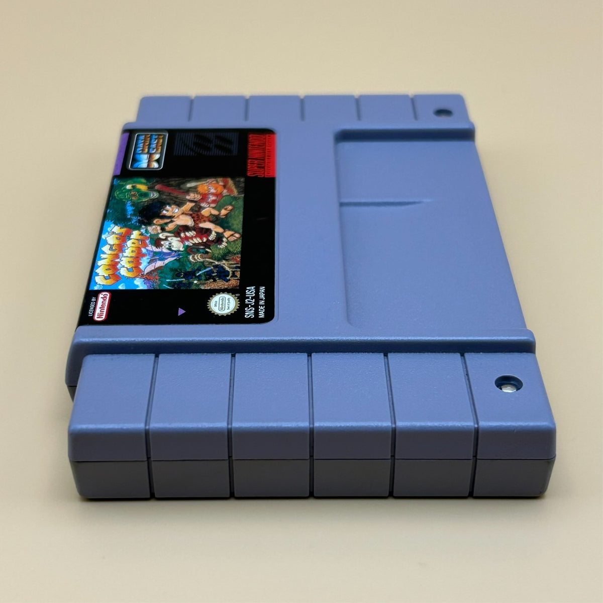SNES CONGO'S CAPER Authentic Super Nintendo Game Cart Cleaned & Tested