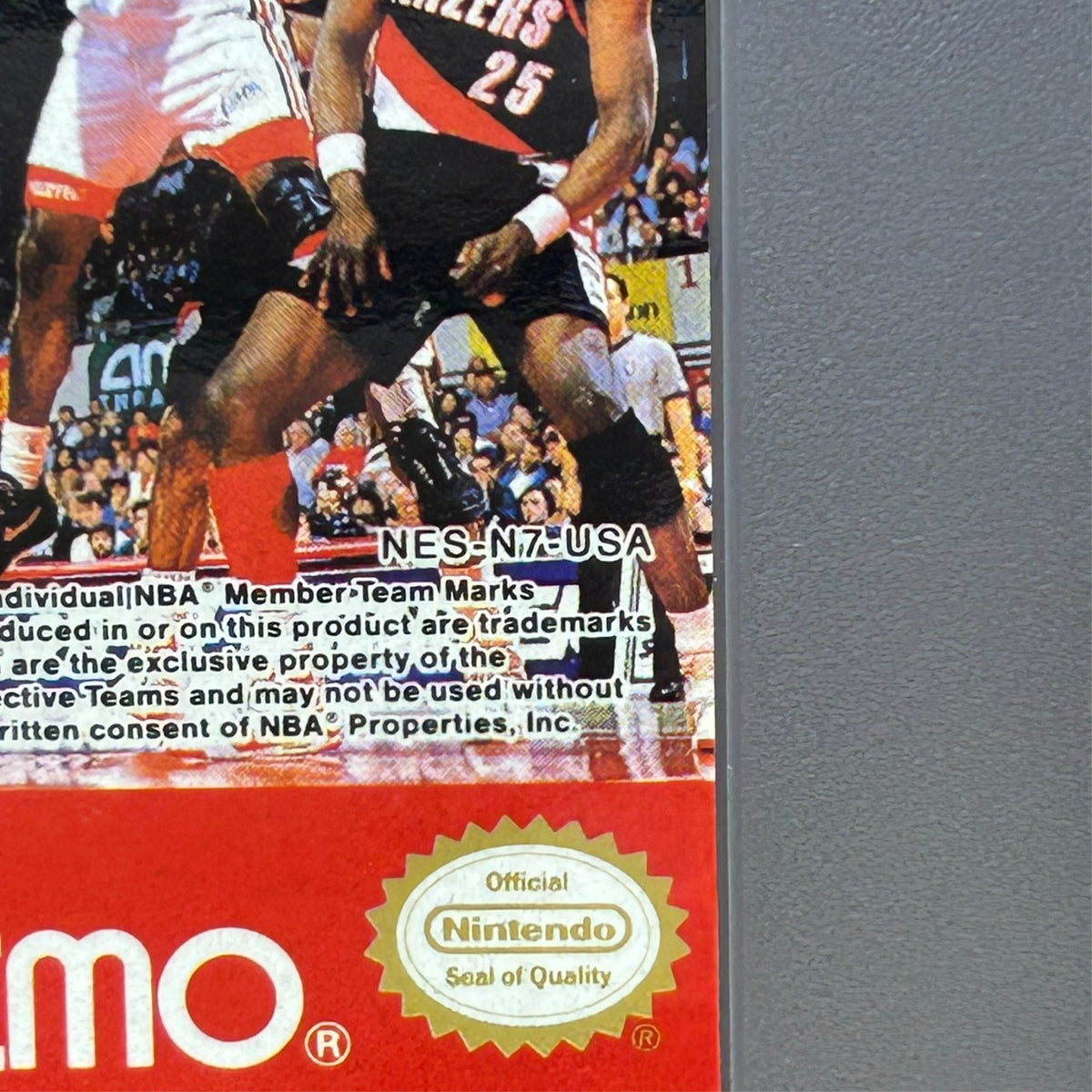 Tecmo NBA Basketball N7 "No Jordan" Variant - NES Nintendo Authentic Excellent