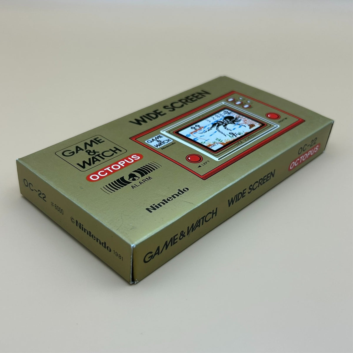 OCTOPUS Nintendo Game & Watch Wide Screen OC-22 1981 New Old Stock NOS