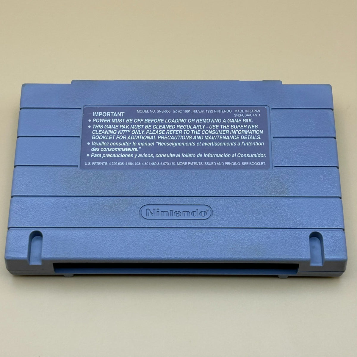 SNES MARIO IS MISSING Authentic Super Nintendo Game Cart Cleaned & Tested