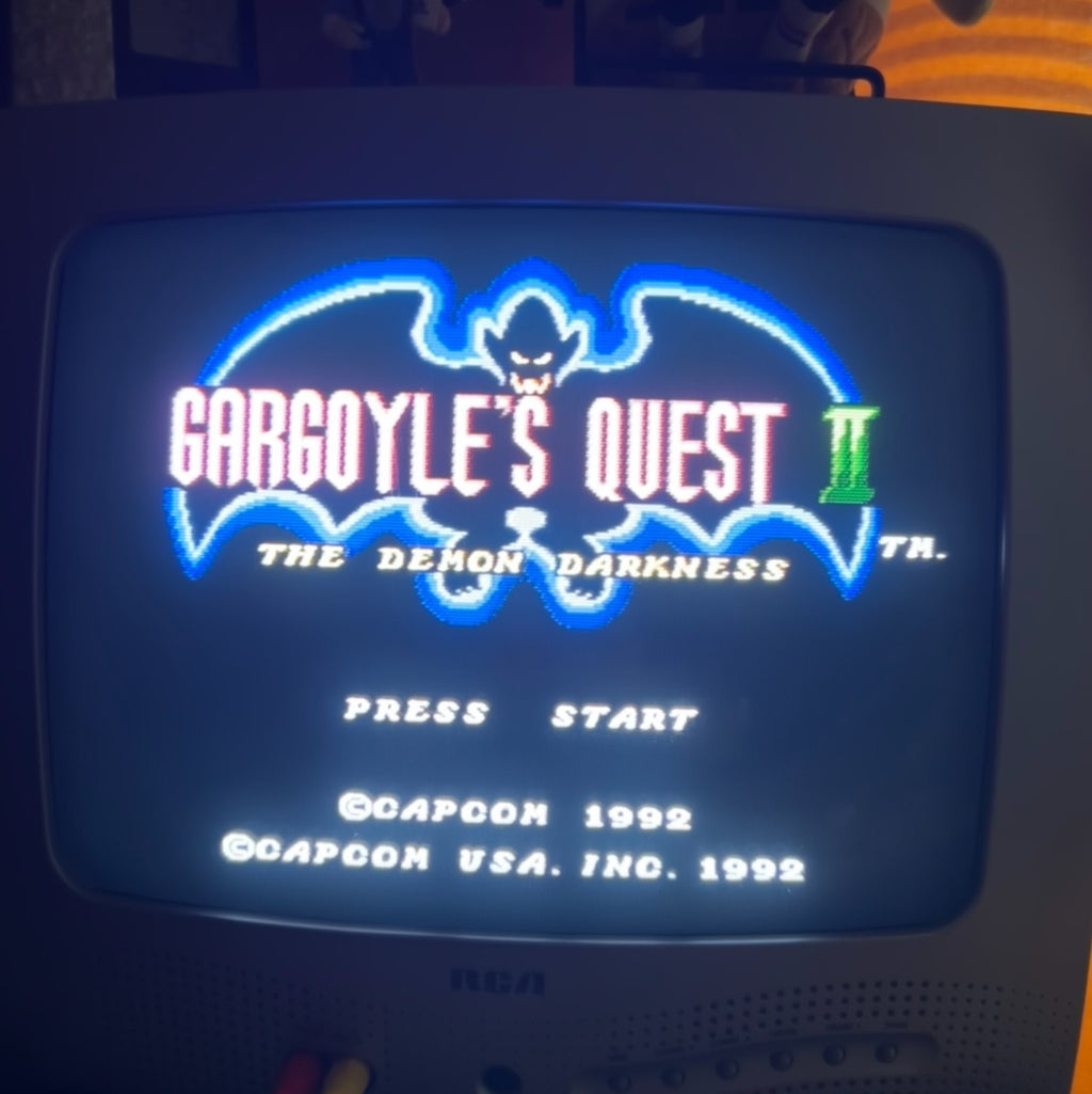 GARGOYLE'S QUEST II 2 NES Authentic Nintendo Game Cart Cleaned & Tested