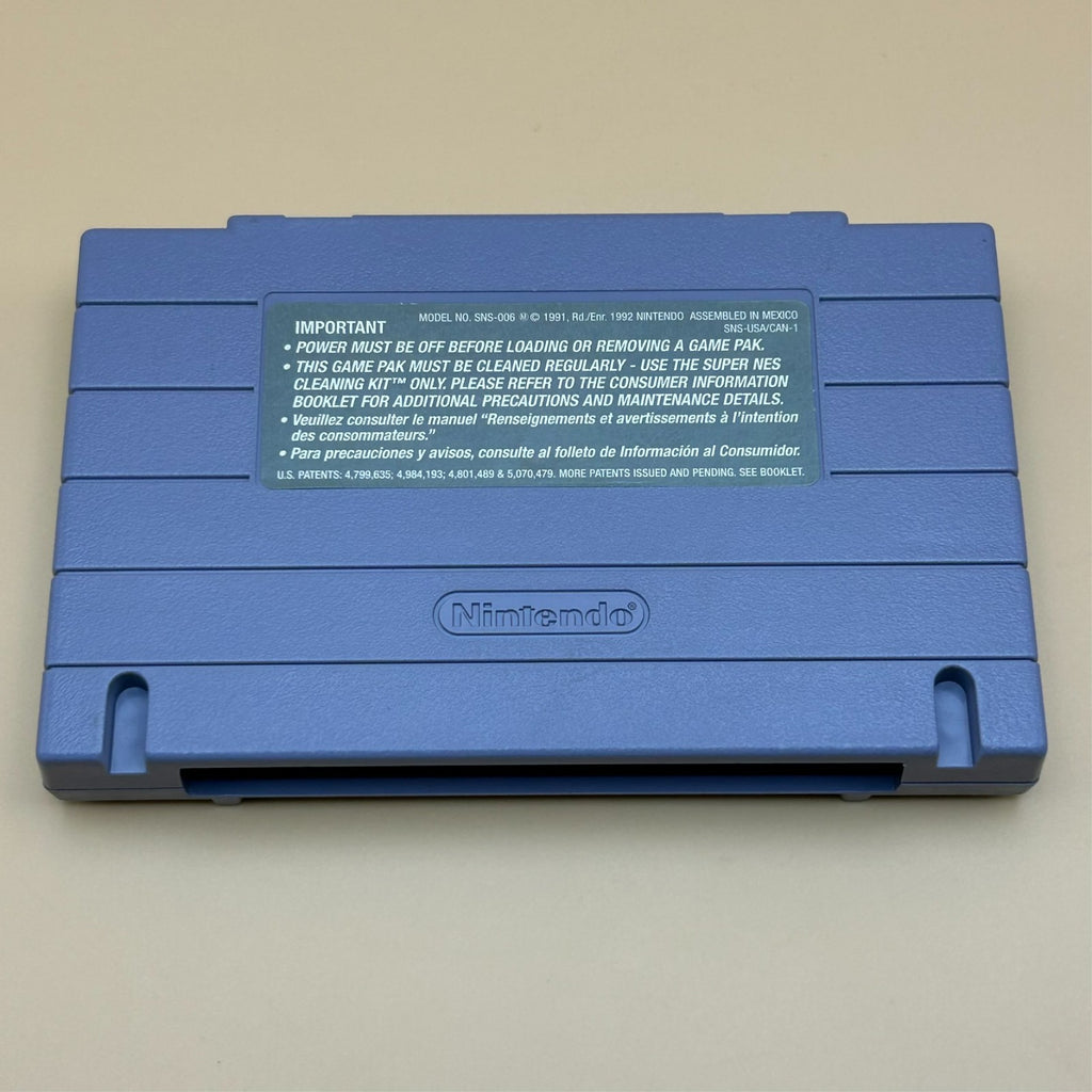 SNES SUPER BLACK BASS Authentic Super Nintendo Game Cart Cleaned & Tested