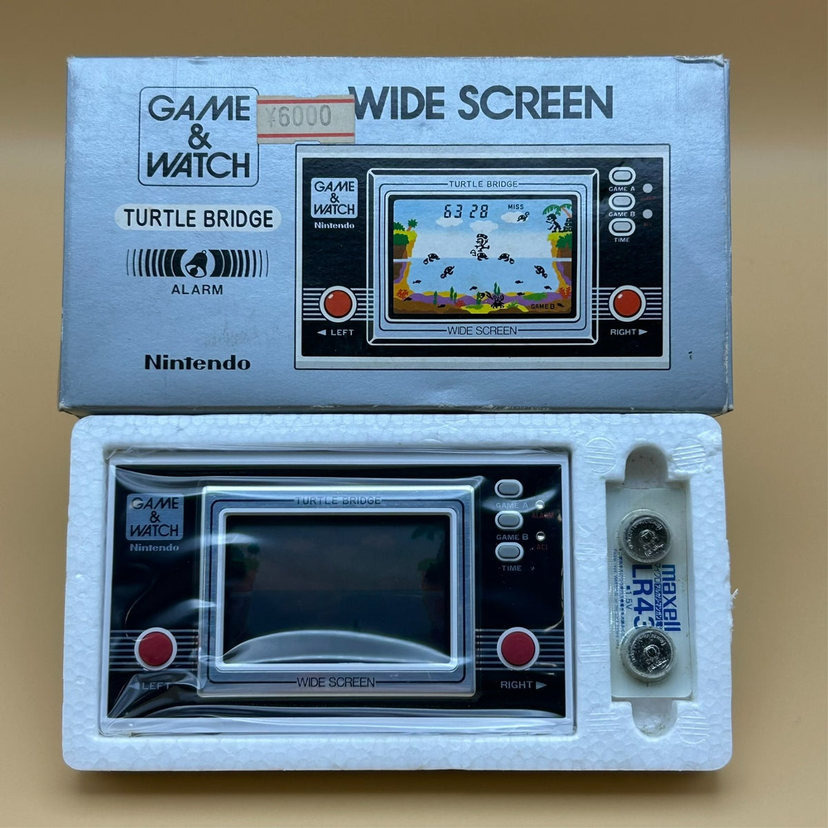 Nintendo Game & Watch TURTLE BRIDGE TL-23 1982 Vintage Japan New Old Stock