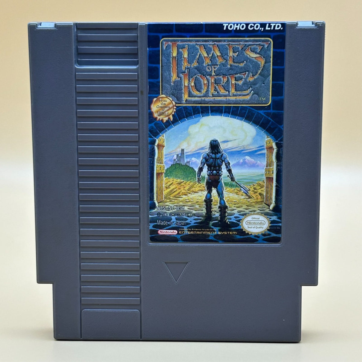 Nintendo NES Game Cart TIMES OF LORE Authentic Vintage Cleaned & Tested