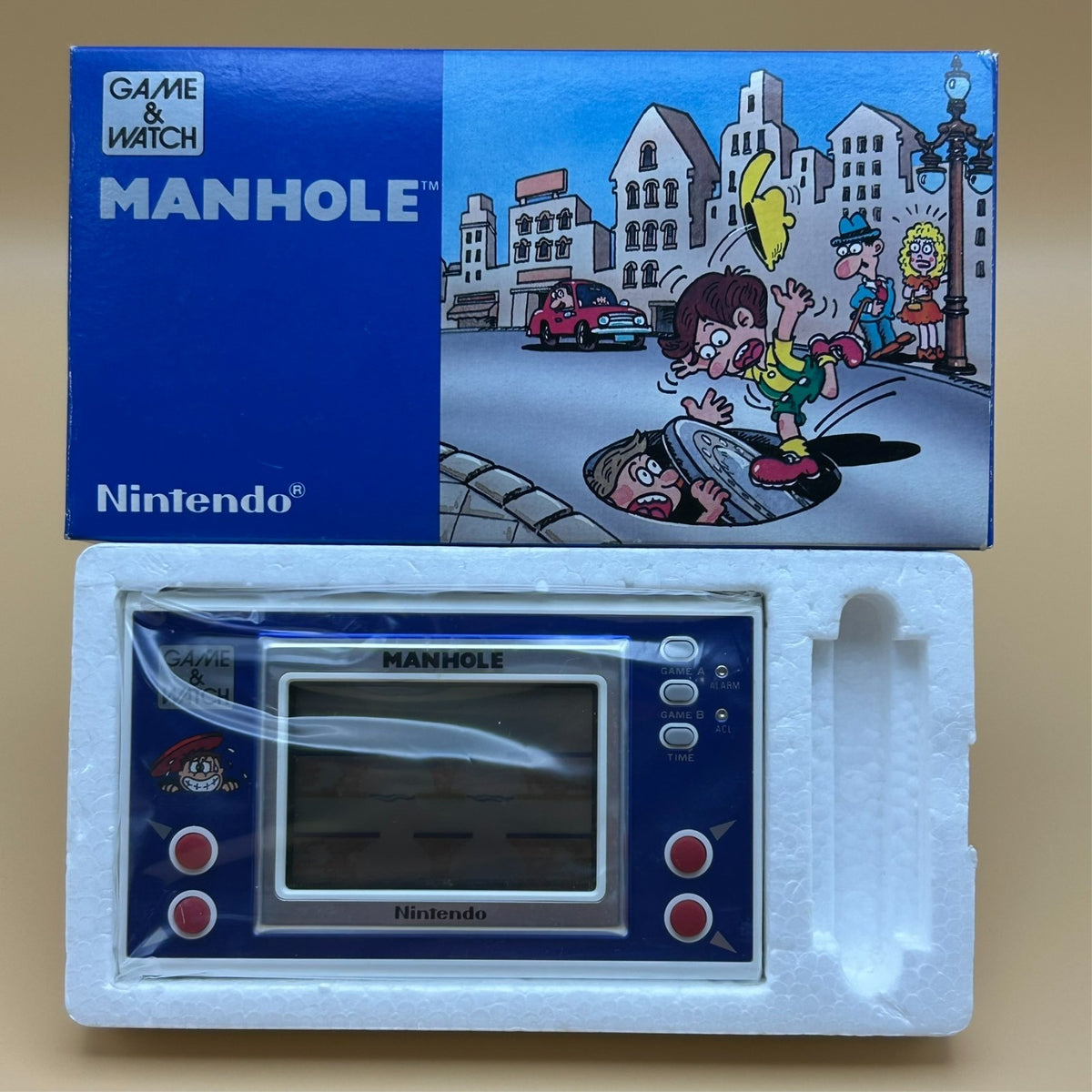 MANHOLE Nintendo Game & Watch NH-103 New Wide Series 1983 Mint in Box