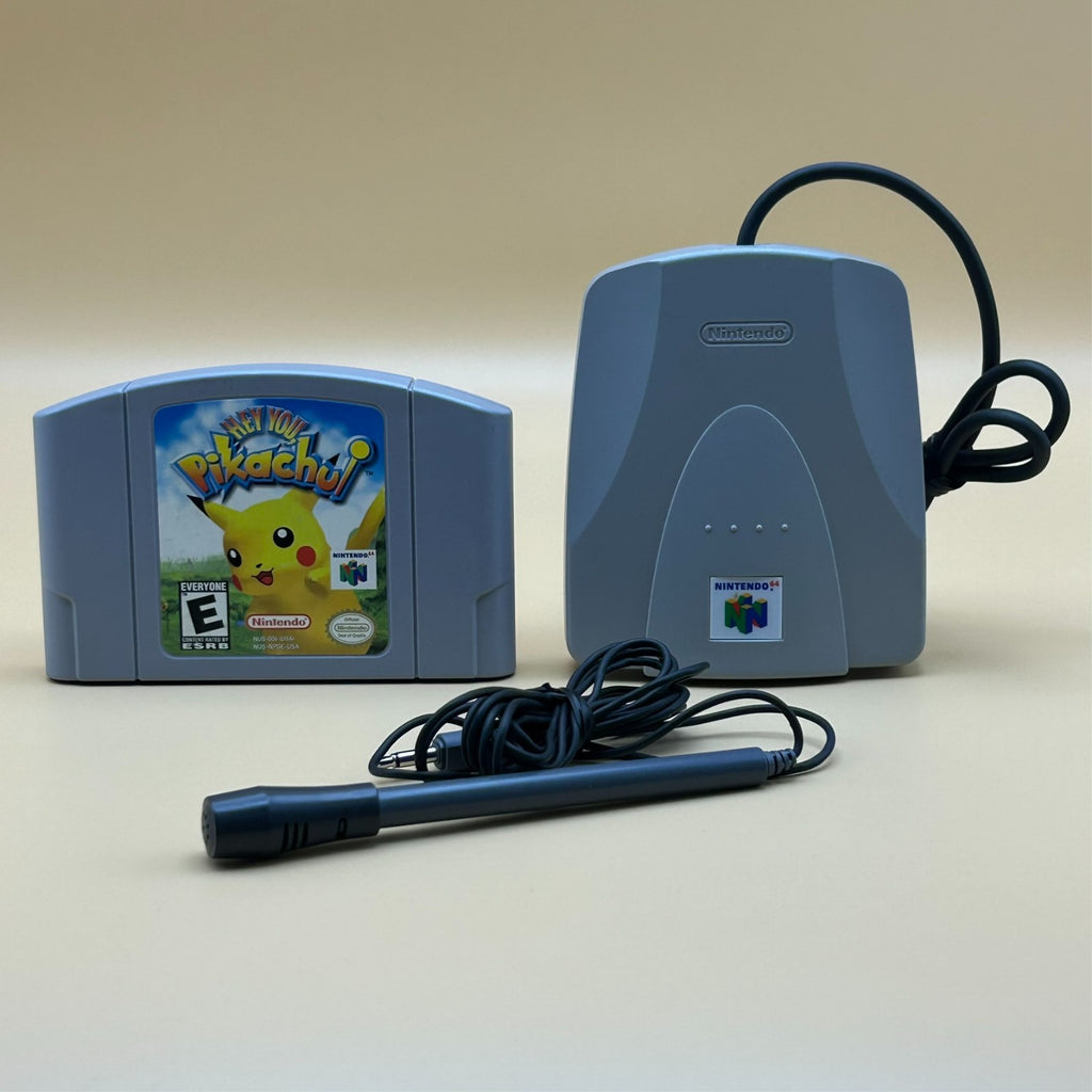 N64 Game Cart HEY YOU PIKACHU with VRU and Microphone Authentic Nintendo Tested