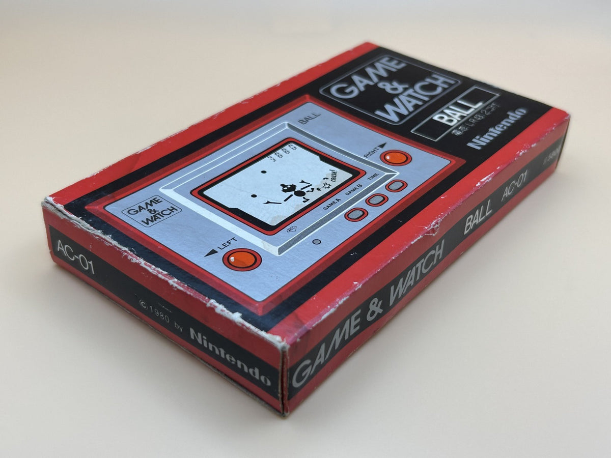 Nintendo Game & Watch 2nd Ed BALL AC-01 Silver Series 1980 With Box