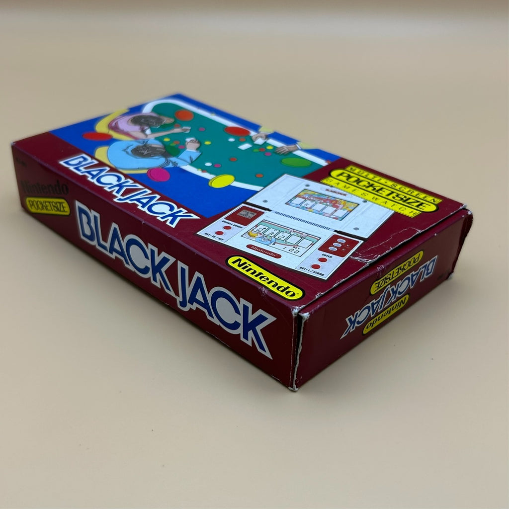 POCKETSIZE BLACK JACK Nintendo Game & Watch BJ-60 1985 Mint In Box