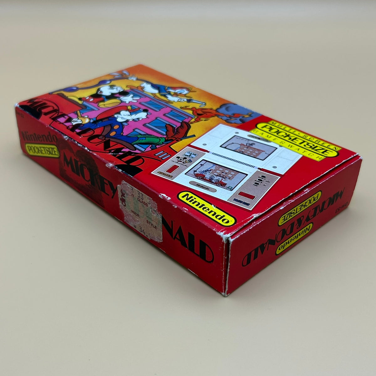POCKETSIZE MICKEY & DONALD Nintendo Game & Watch DM-53 1982 MIB