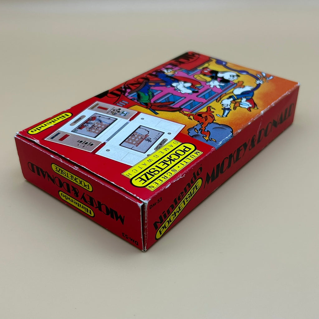 POCKETSIZE MICKEY & DONALD Nintendo Game & Watch DM-53 1982 MIB