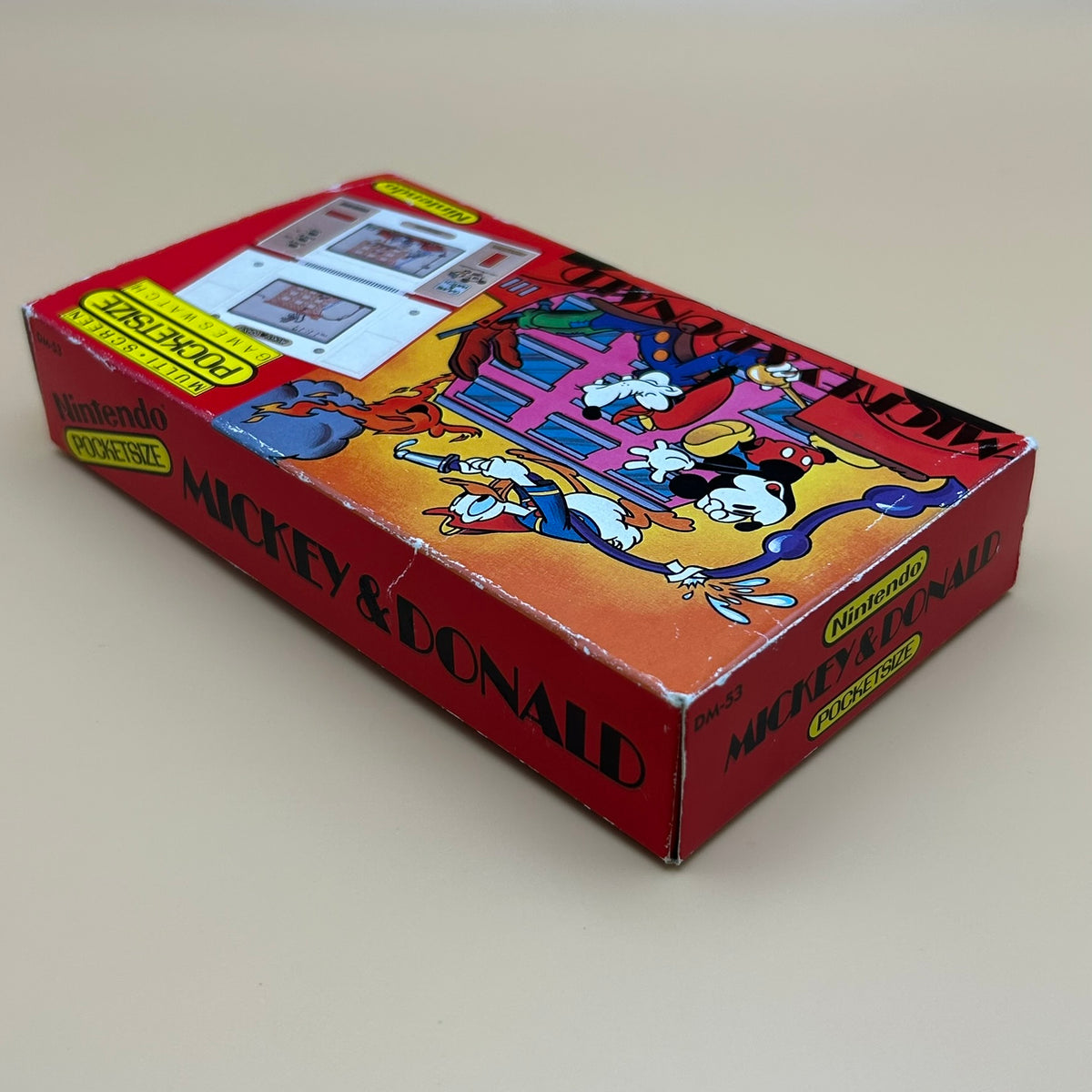 POCKETSIZE MICKEY & DONALD Nintendo Game & Watch DM-53 1982 MIB