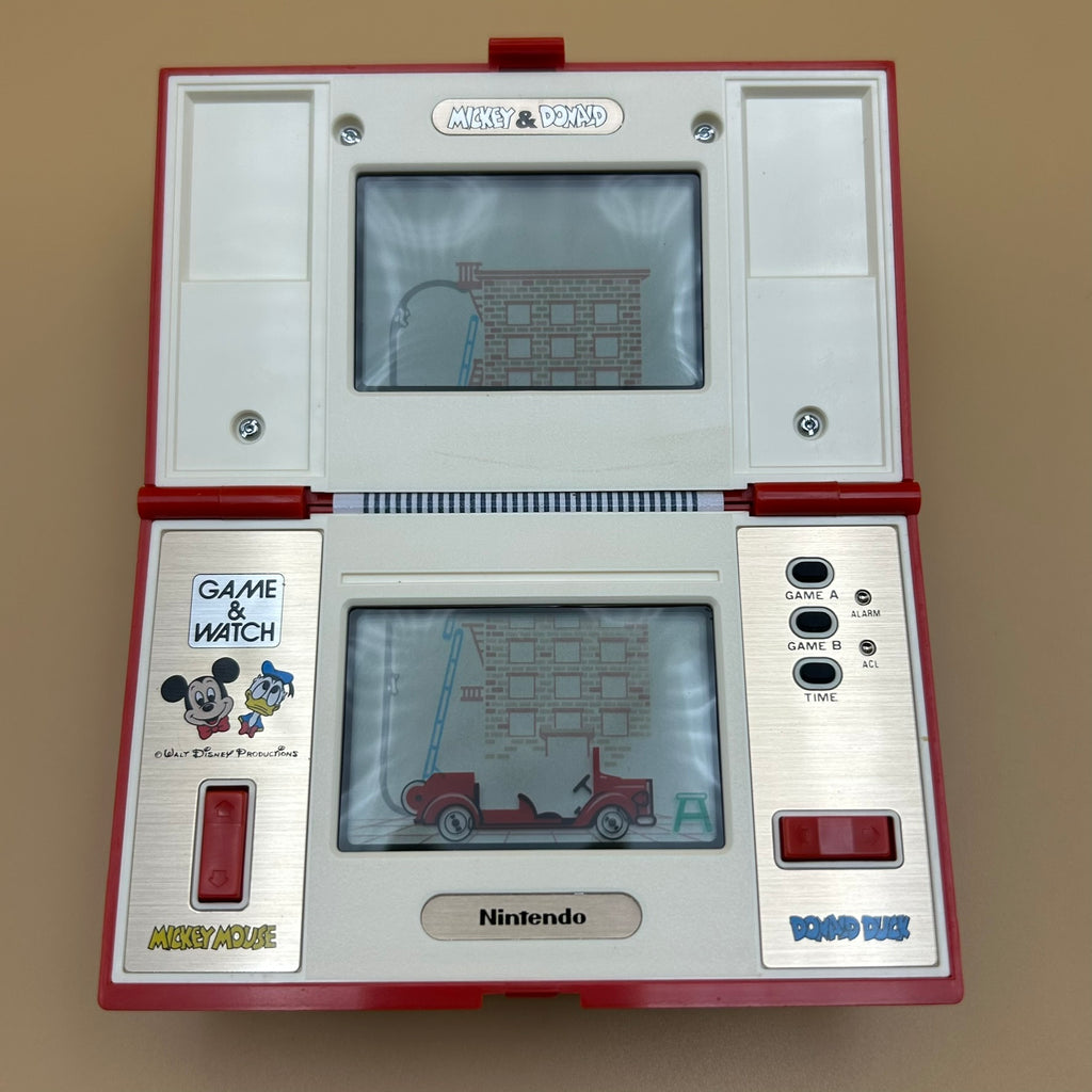 POCKETSIZE MICKEY & DONALD Nintendo Game & Watch DM-53 1982 MIB