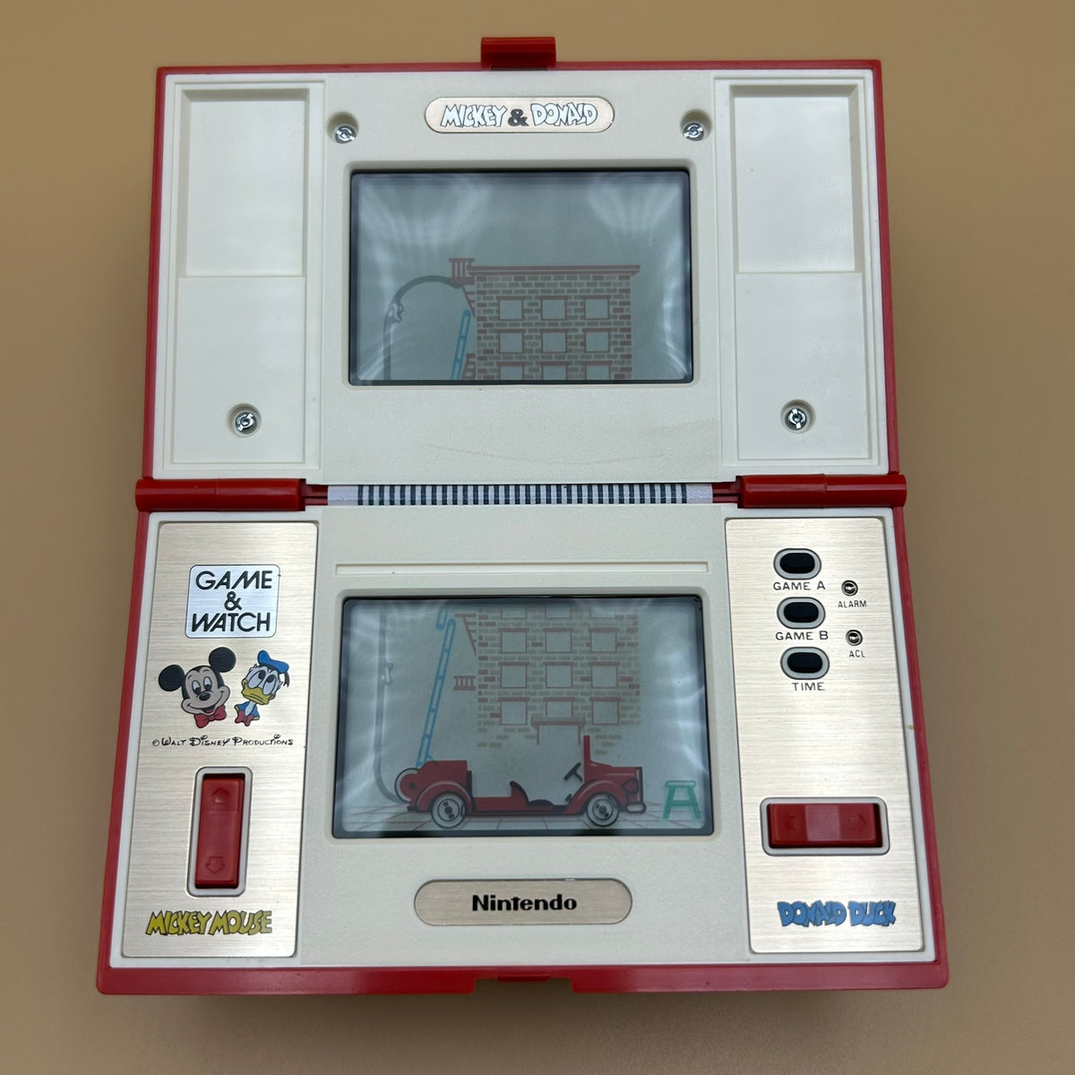 POCKETSIZE MICKEY & DONALD Nintendo Game & Watch DM-53 1982 MIB