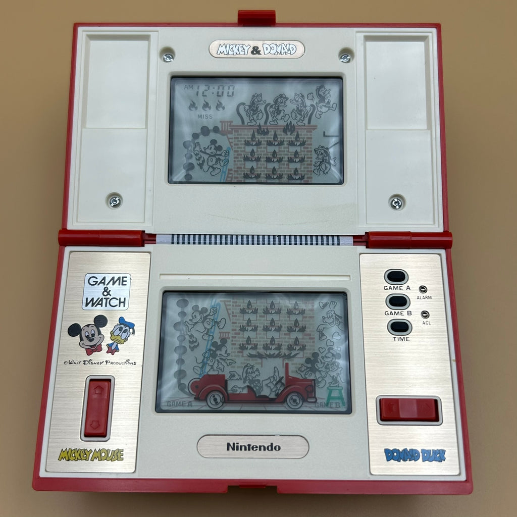 POCKETSIZE MICKEY & DONALD Nintendo Game & Watch DM-53 1982 MIB