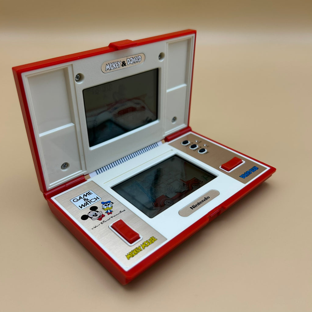 POCKETSIZE MICKEY & DONALD Nintendo Game & Watch DM-53 1982 MIB