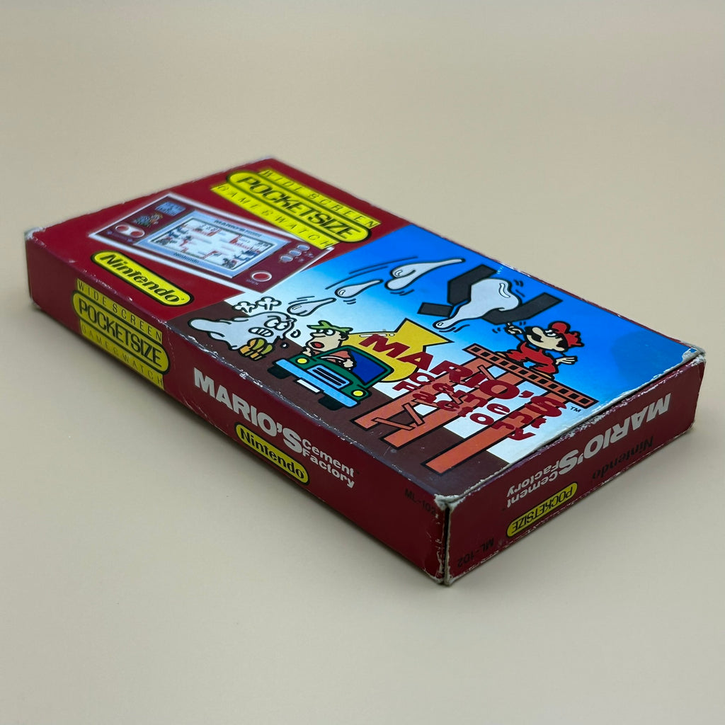 POCKETSIZE MARIO'S CEMENT FACTORY Nintendo Game & Watch Mint In Box