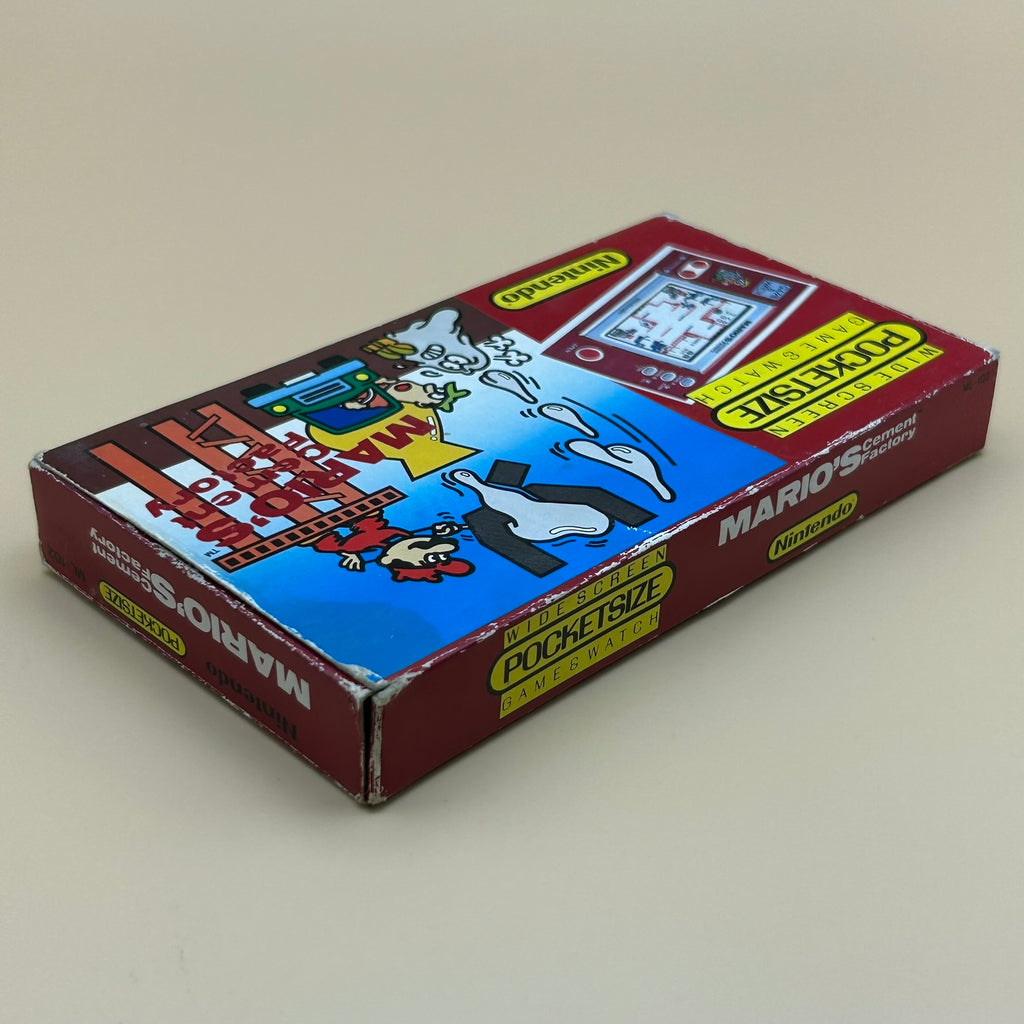 POCKETSIZE MARIO'S CEMENT FACTORY Nintendo Game & Watch Mint In Box