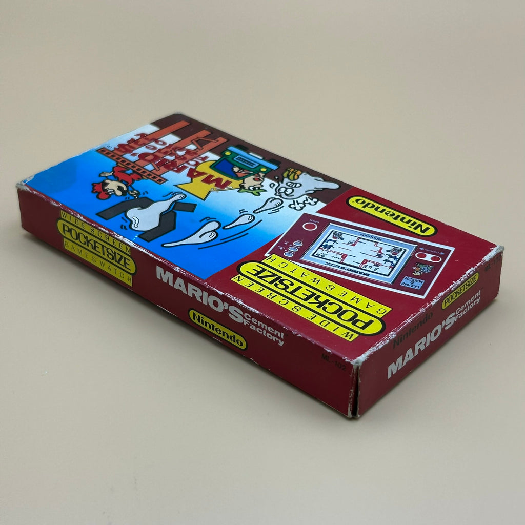 POCKETSIZE MARIO'S CEMENT FACTORY Nintendo Game & Watch Mint In Box