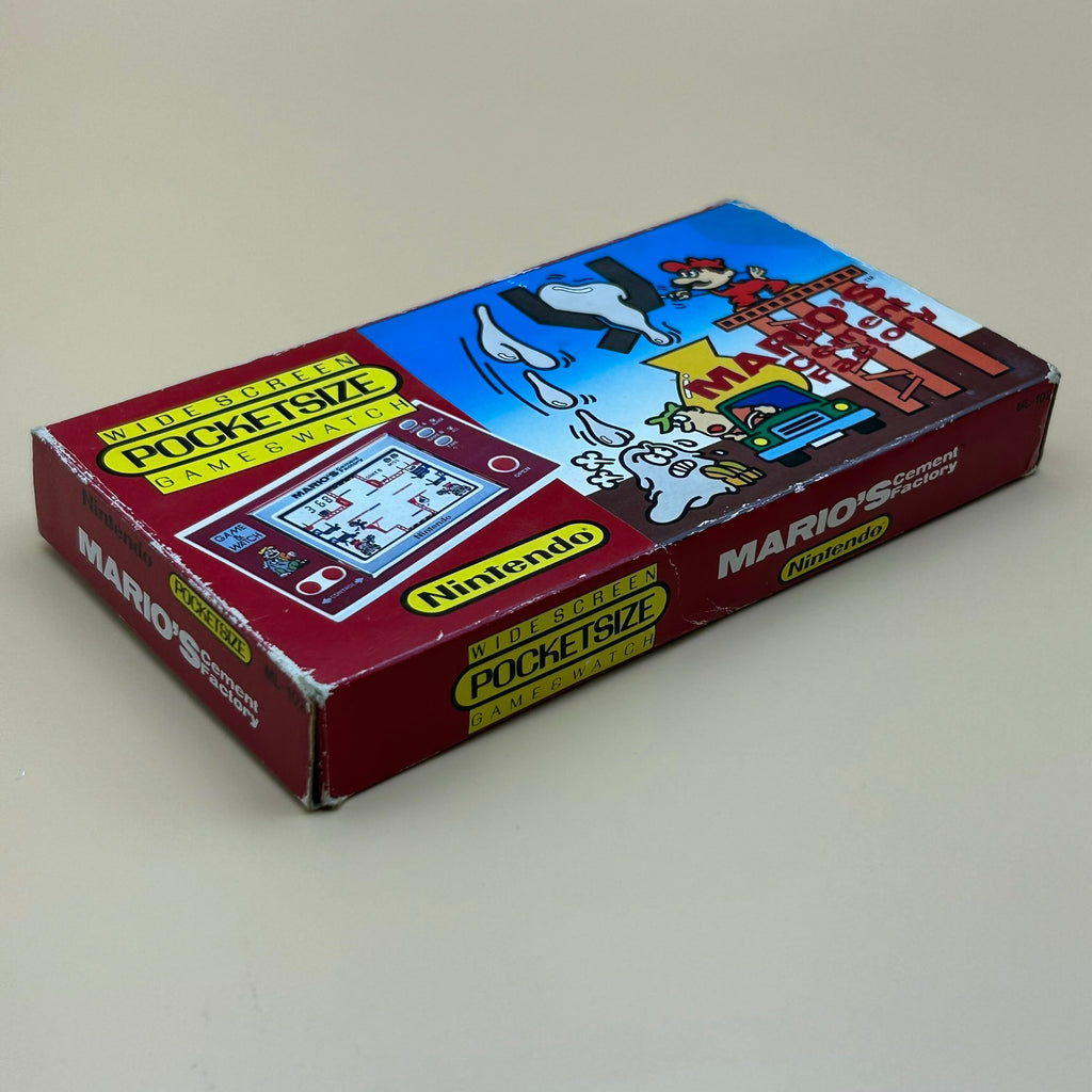 POCKETSIZE MARIO'S CEMENT FACTORY Nintendo Game & Watch Mint In Box