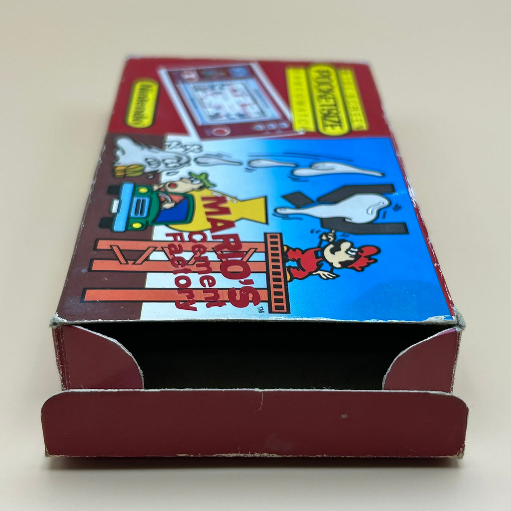 POCKETSIZE MARIO'S CEMENT FACTORY Nintendo Game & Watch Mint In Box