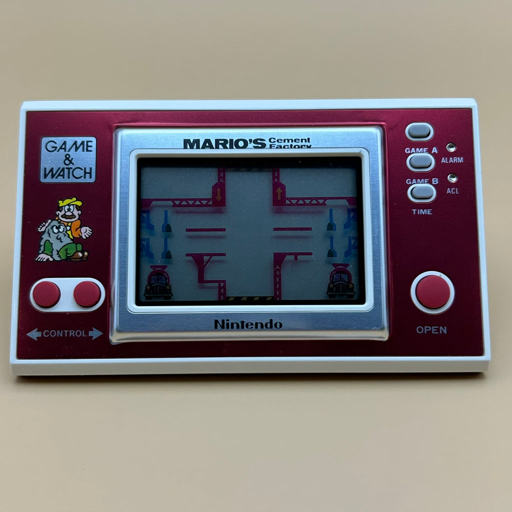 POCKETSIZE MARIO'S CEMENT FACTORY Nintendo Game & Watch Mint In Box