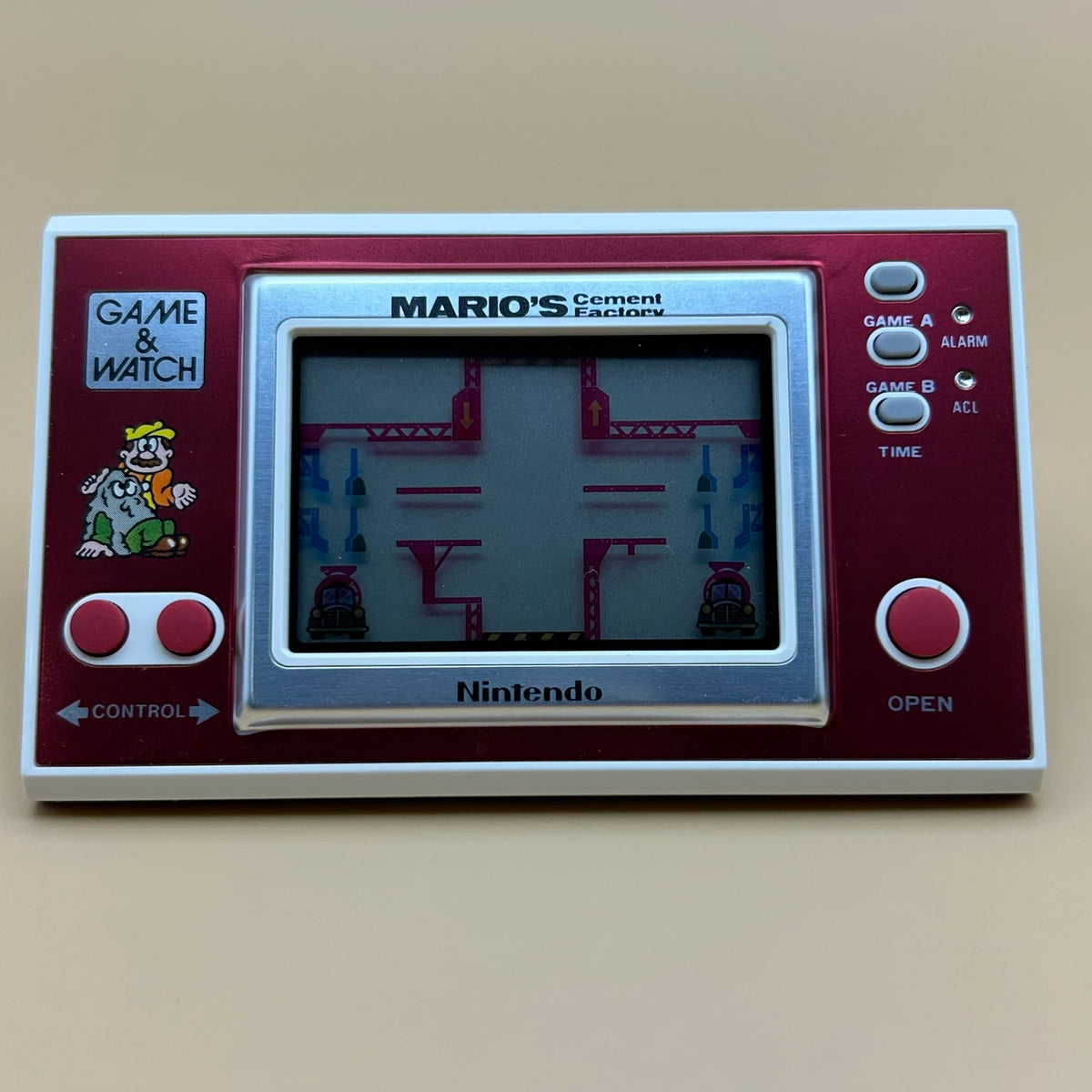 POCKETSIZE MARIO'S CEMENT FACTORY Nintendo Game & Watch Mint In Box
