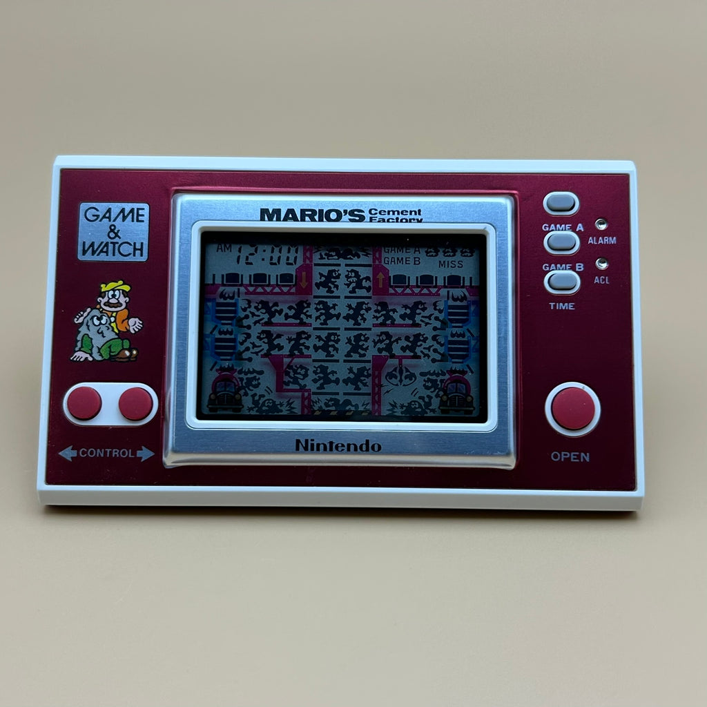 POCKETSIZE MARIO'S CEMENT FACTORY Nintendo Game & Watch Mint In Box