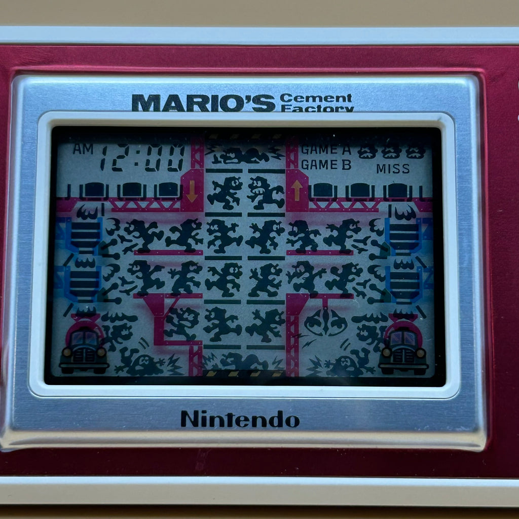 POCKETSIZE MARIO'S CEMENT FACTORY Nintendo Game & Watch Mint In Box