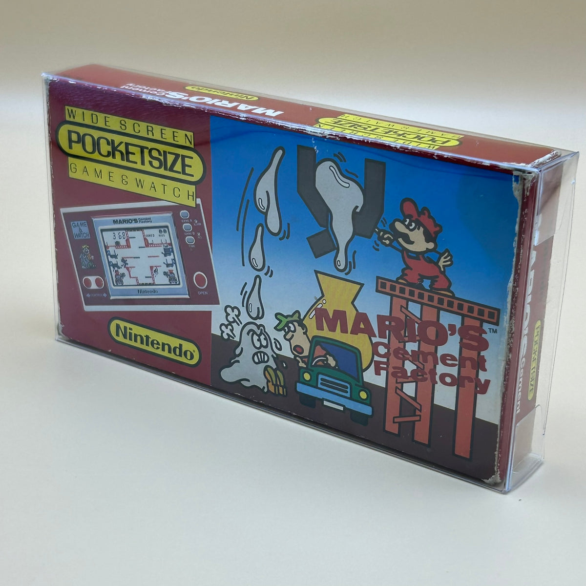 POCKETSIZE MARIO'S CEMENT FACTORY Nintendo Game & Watch Mint In Box
