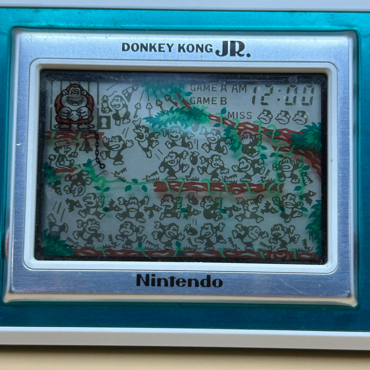 POCKETSIZE DONKEY KONG JR. Nintendo Game & Watch DJ-101 Boxed Vintage 1982