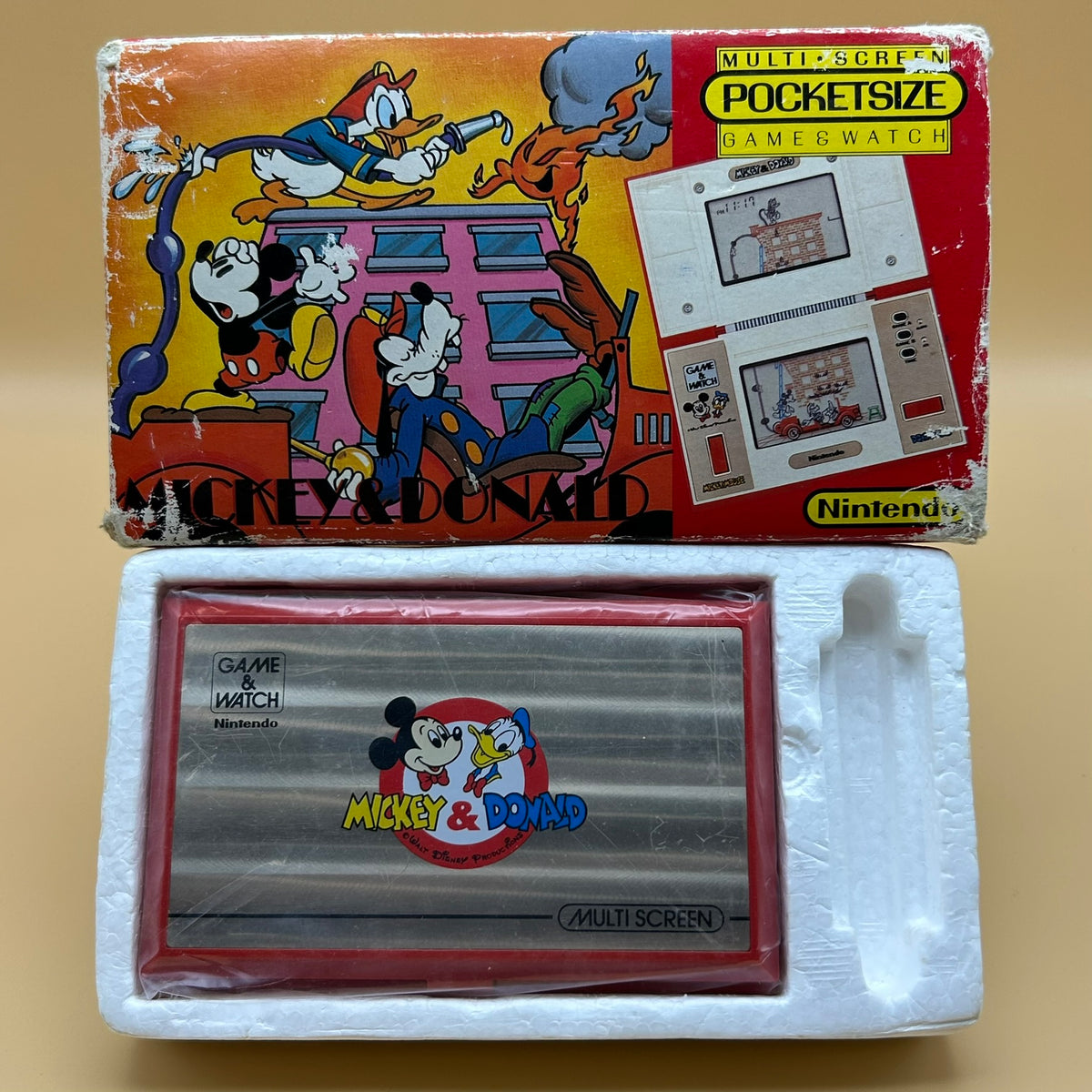 POCKETSIZE MICKEY & DONALD Nintendo Game & Watch DM-53 1982