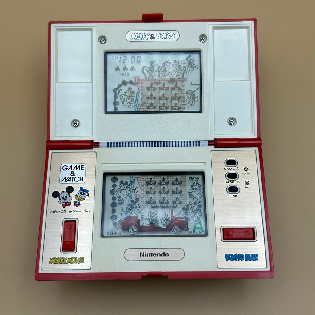 POCKETSIZE MICKEY & DONALD Nintendo Game & Watch DM-53 1982