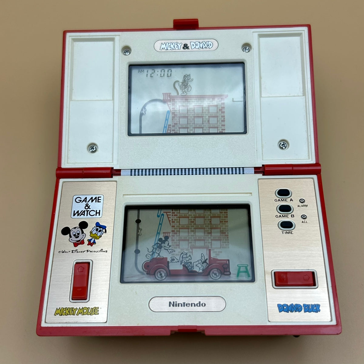 POCKETSIZE MICKEY & DONALD Nintendo Game & Watch DM-53 1982